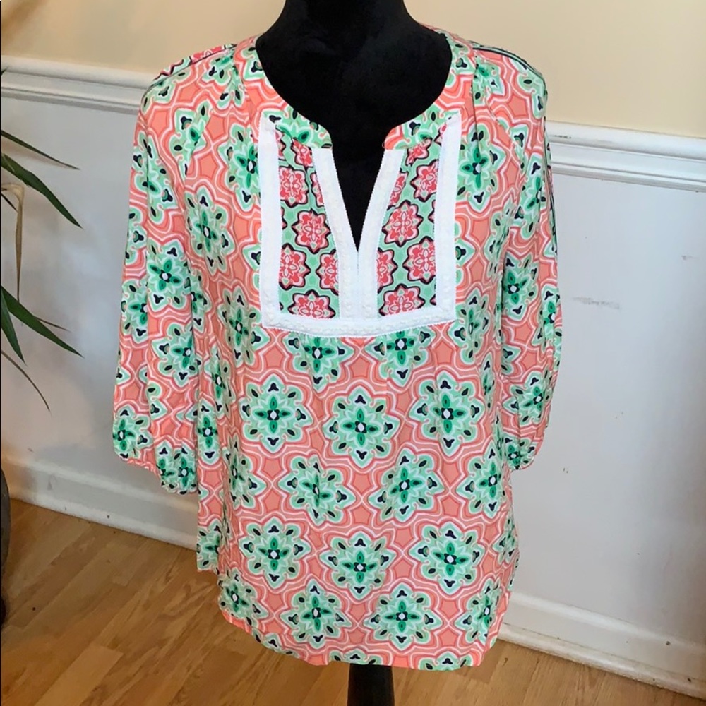 2 for $20  Crown and Ivy Printed Tunic